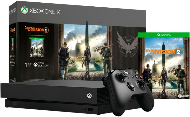 Xbox One X Console 1TB Tom Clancy's The Division 2 Bundle