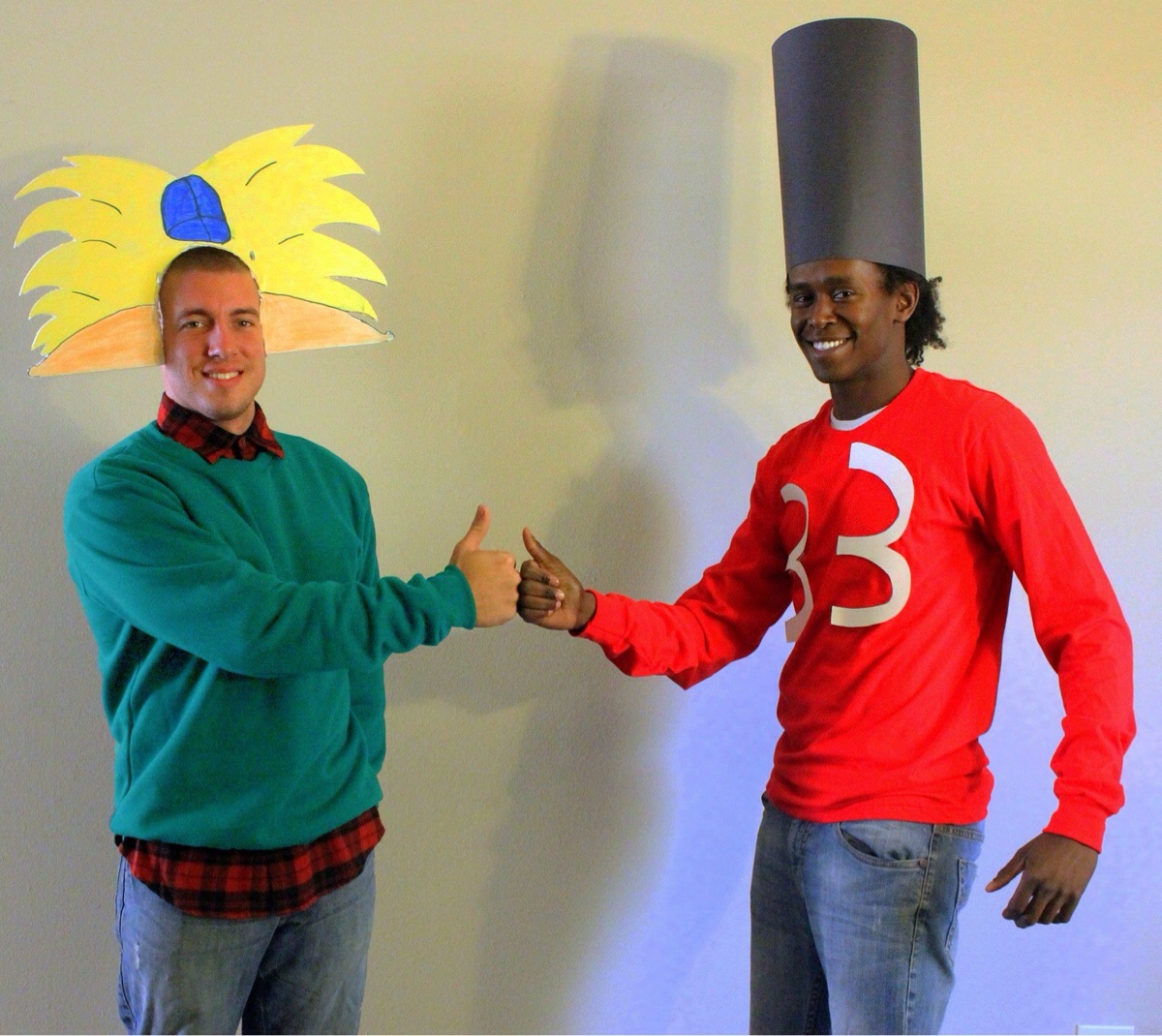 Halloween Costume Idea for Groups & Couples# 8- Arnold and Gerald.