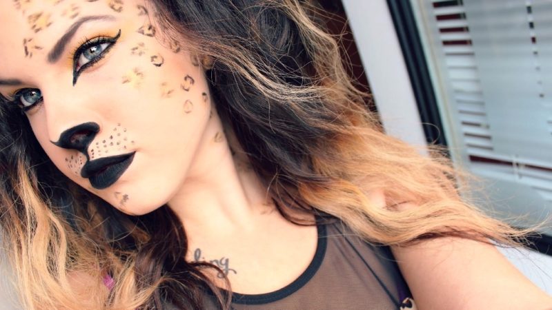 Halloween Makeup Idea for Cheetah Look