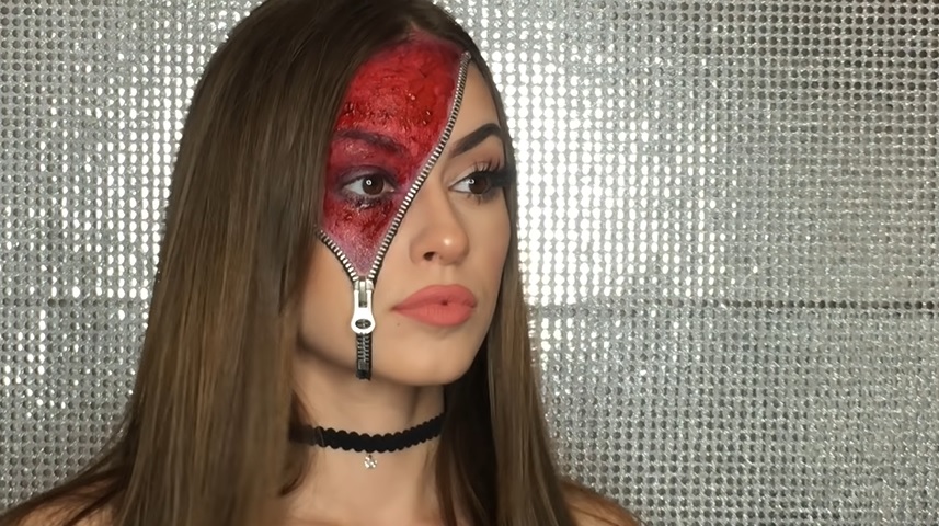 How to Do Zipper Halloween Makeup