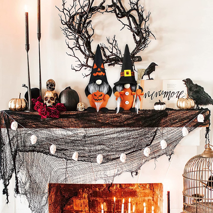 Fireplace Halloween Decorations